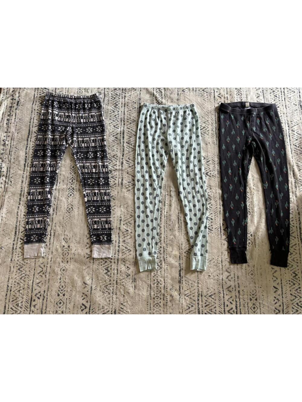 PINK Sleepwear Pajama Pants Lot of 3 - Size S/P